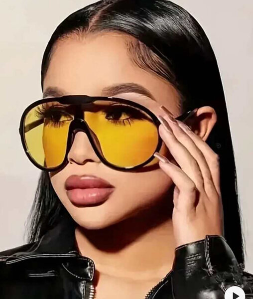 Lunettes de Soleil Teintées Jaunes