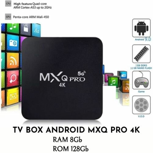 Box Android MXQ-PRO 4K Android 11 Smart TV Box