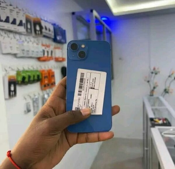 Smartphone moderne bleu