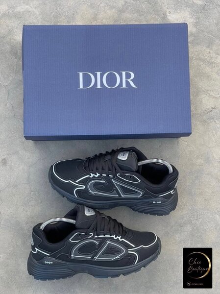 Sneakers élégants Dior noirs