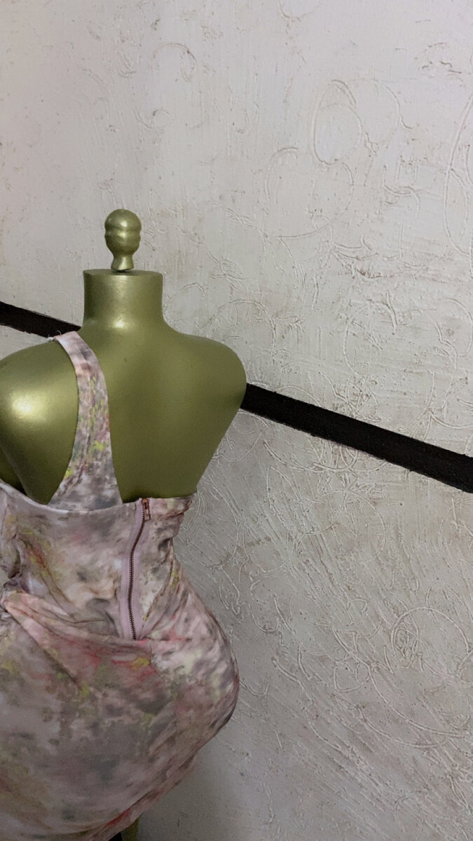 Robe asymétrique imprimée florale