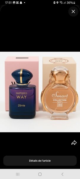 Coffret Parfums Império Way et Smart