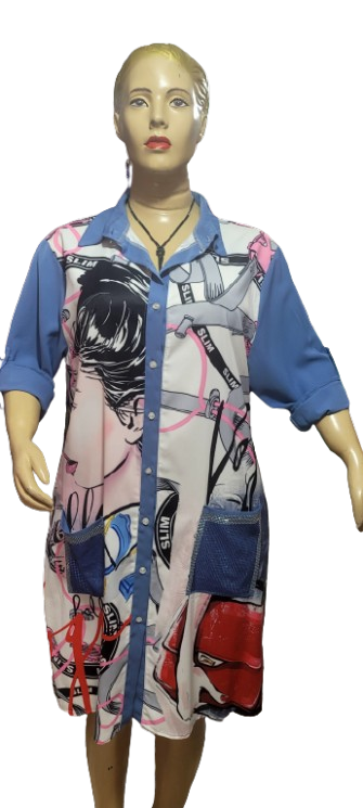 Robe Tunique Colorée Femme