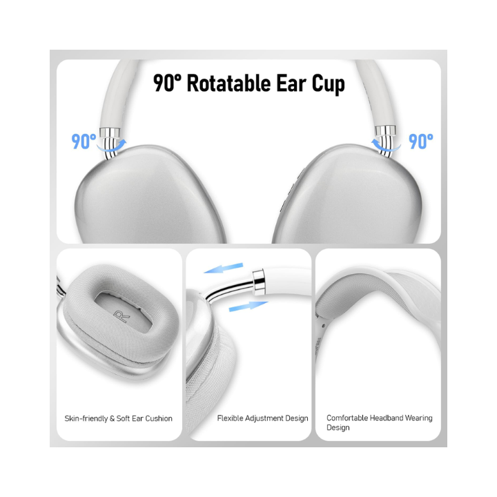 P9 Wireless Bluetooth HiFi Stereo Over-Ear Headphones