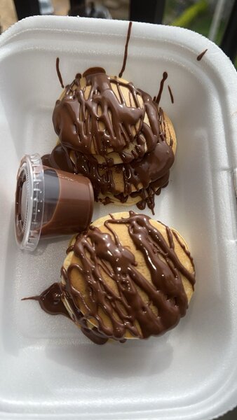 Mini pancake au nutella