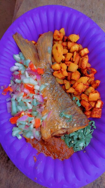 Délicieux poisson grillé