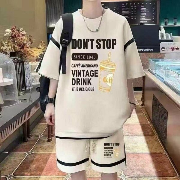 Ensemble T-shirt et short Don't Stop Vintage