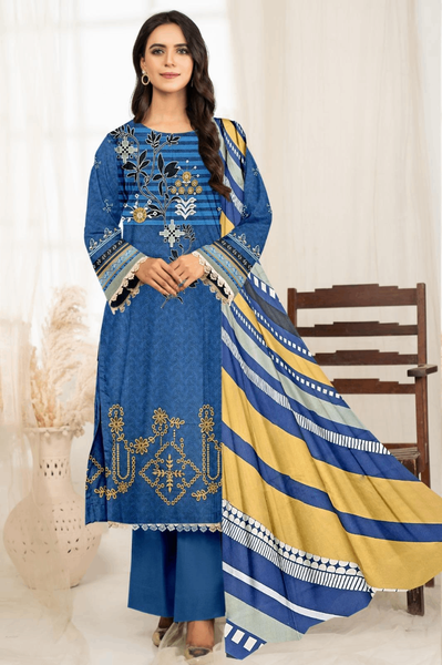 Stunning Printed Krandi Suit Set- 3 Pcs Women