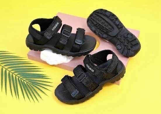 Sandales sport noires pour hommes