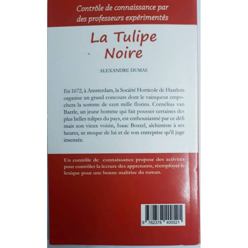 La Tulipe Noire - Roman