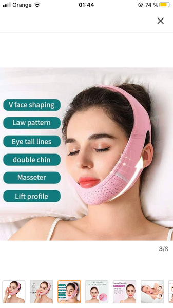 le visage en V, masque de nuit