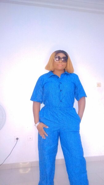 Stylish Blue Jumpsuit