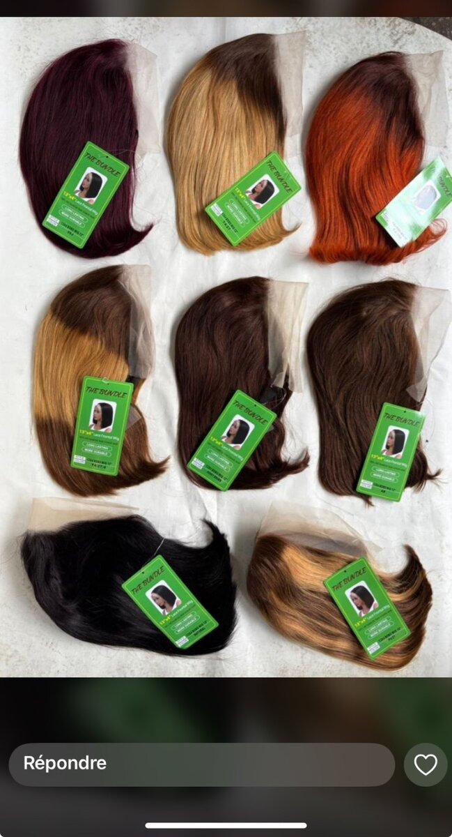 Perruque 2tons de taille de 12 jusquà 16