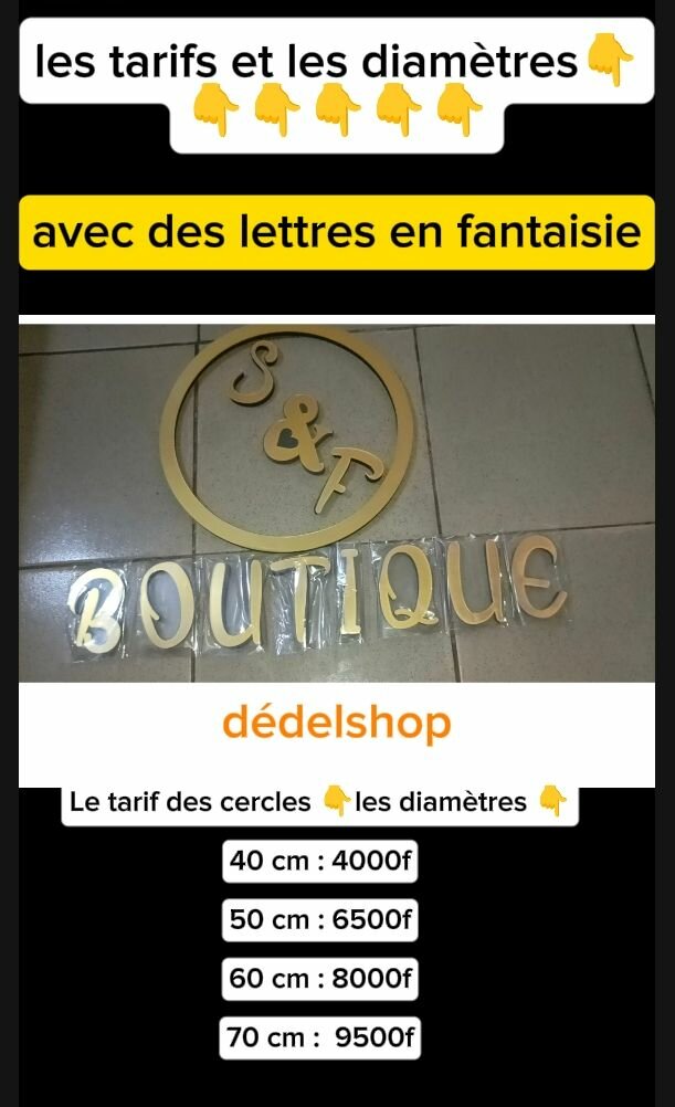 Cercle Décoratif en acrylique