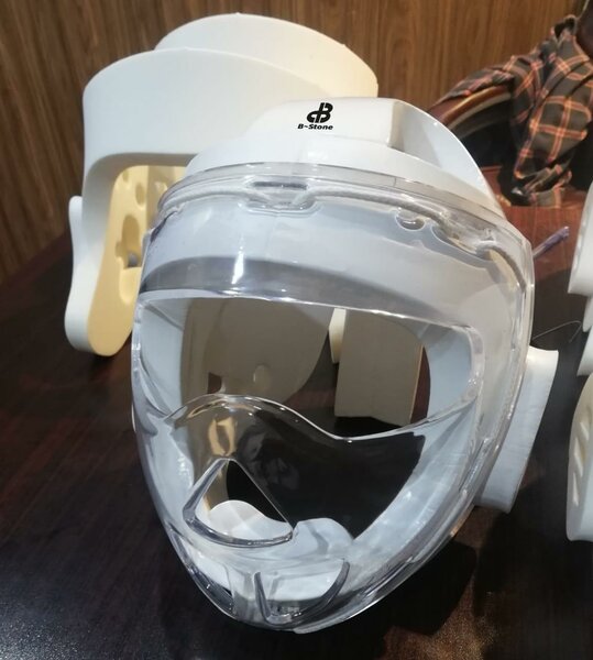 Casque de combat Blanc