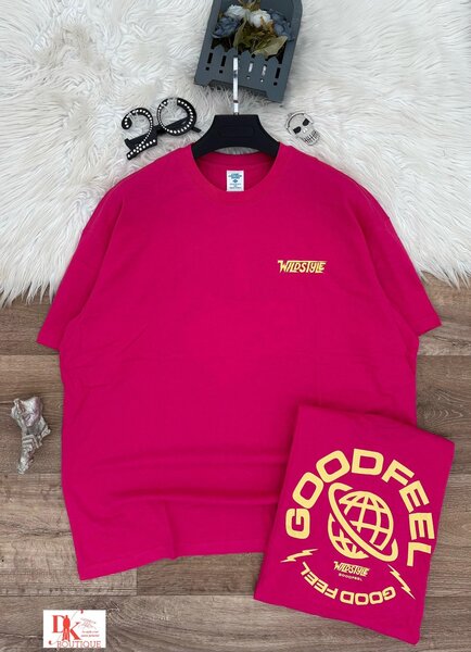 T-shirt rouge "Good Feel"