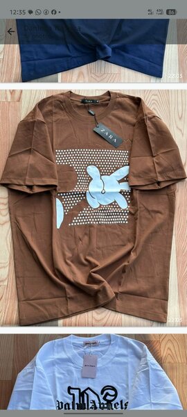 T-shirt marron avec design