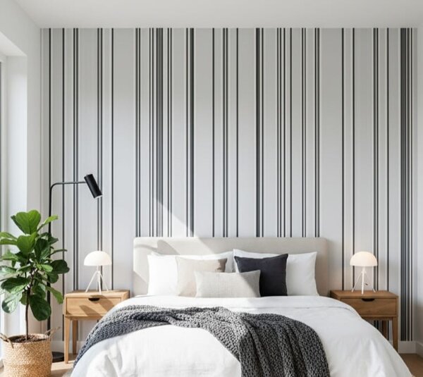 Papier Peint Rayé Moderne