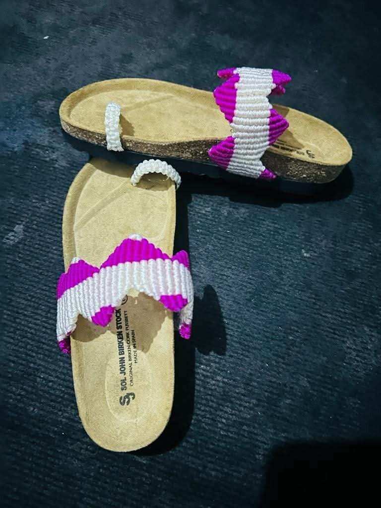 Macrame slippers