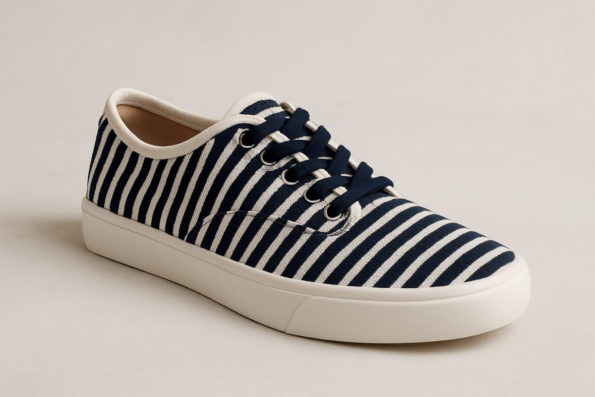 Striped Canvas Sneakers