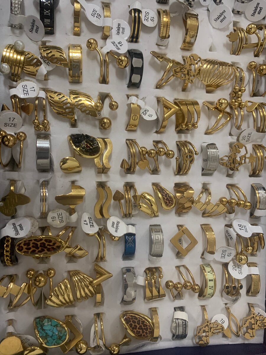 Anneaux en acier inoxydable