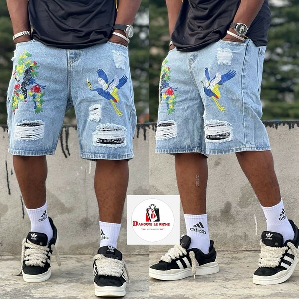 Culotte en jean décontracté