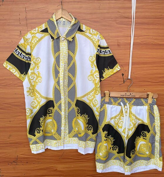 VINTAGE SHIRT TOP AND DOWN SHORTS