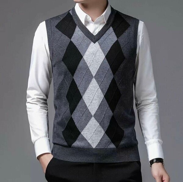 Gilet sans manches à motifs