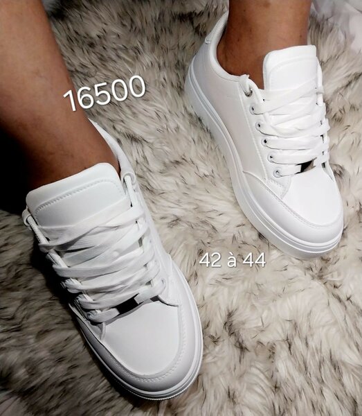 Baskets blanches unisexes