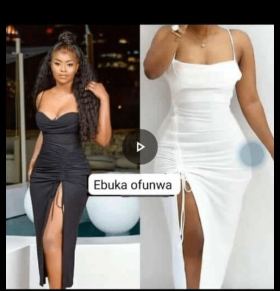 Robe moulante avec fente