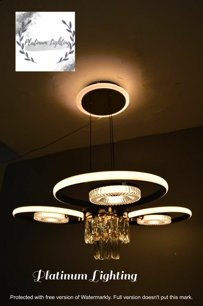 Lustre minimaliste en cristal