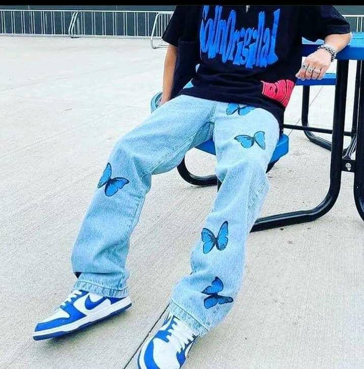 Jeans décontractés avec motifs