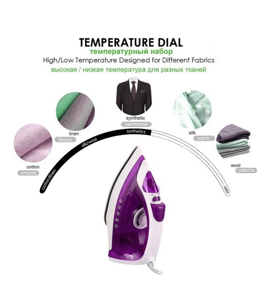 1600W ELECTRIC STEAM IRON 160ML SP-1002