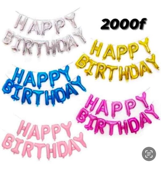 Guirlande Ballon Joyeux Anniversaire