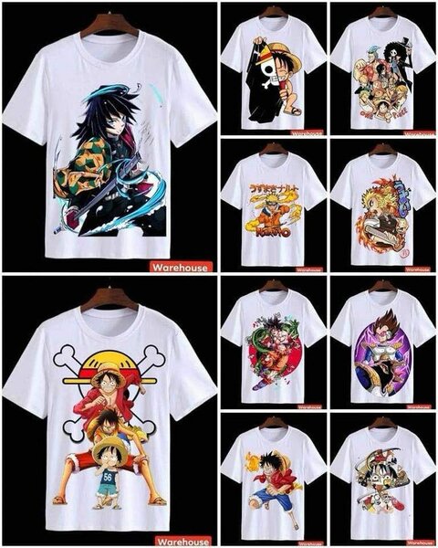 T-shirts Anime Imprimés