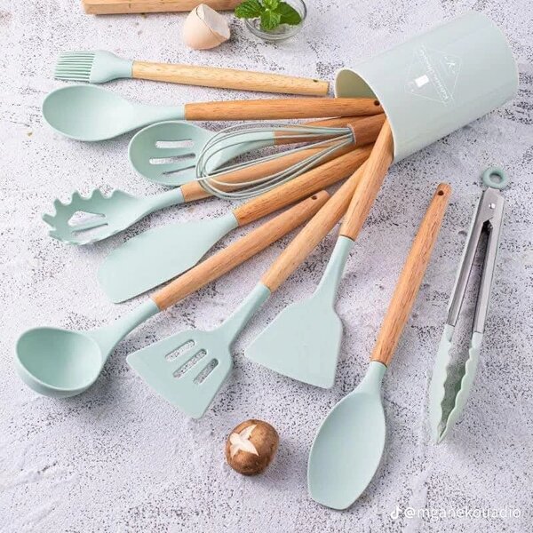 Ensemble de cuisine en silicone 12 pièces