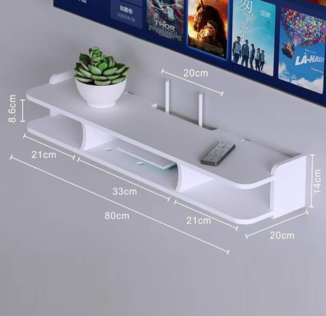 Étagère Murale, Étagère De Routeur Wifi Étagère De Décodeur,