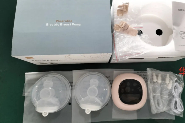 Wearable double suction electric breastpump rechargeable