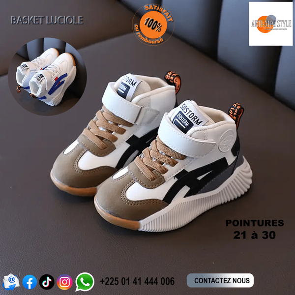 Basket Luciole, pour enfant