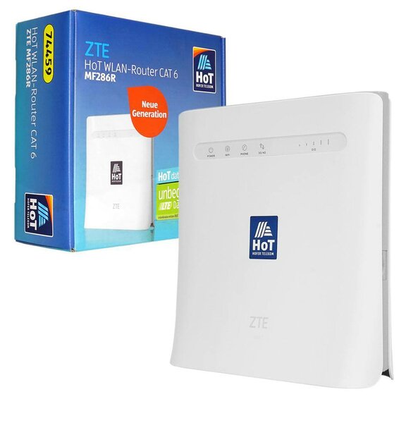 ZTE 4G Universal Turbonet Router CAT 6 - MF286R - White