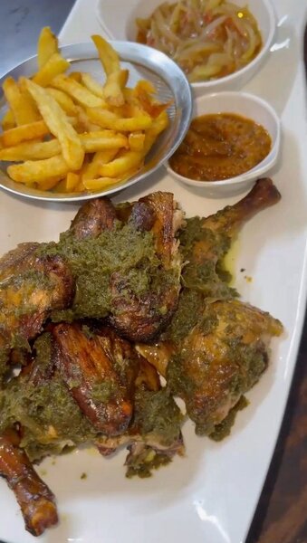 Poulet fumé assaisonné