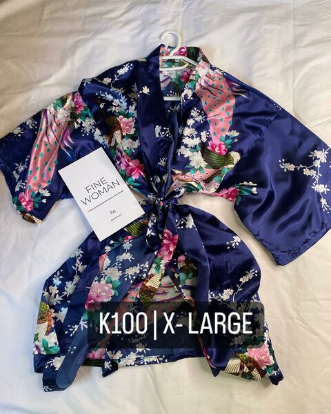 Beautiful women's colorful robe