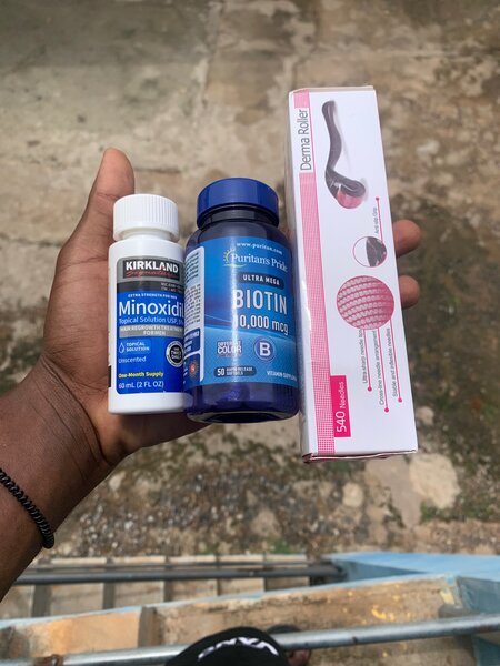 Hair line and beard growth combo set