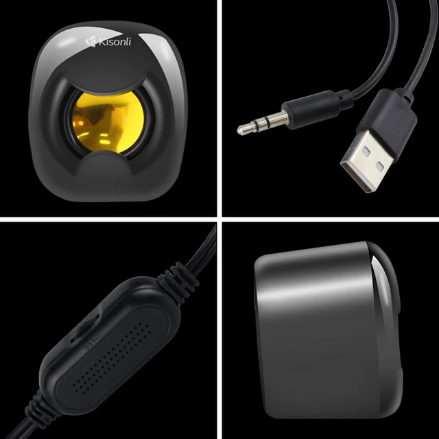 Kisonli A-202 USB Speakers - High-Quality Audio with Durable