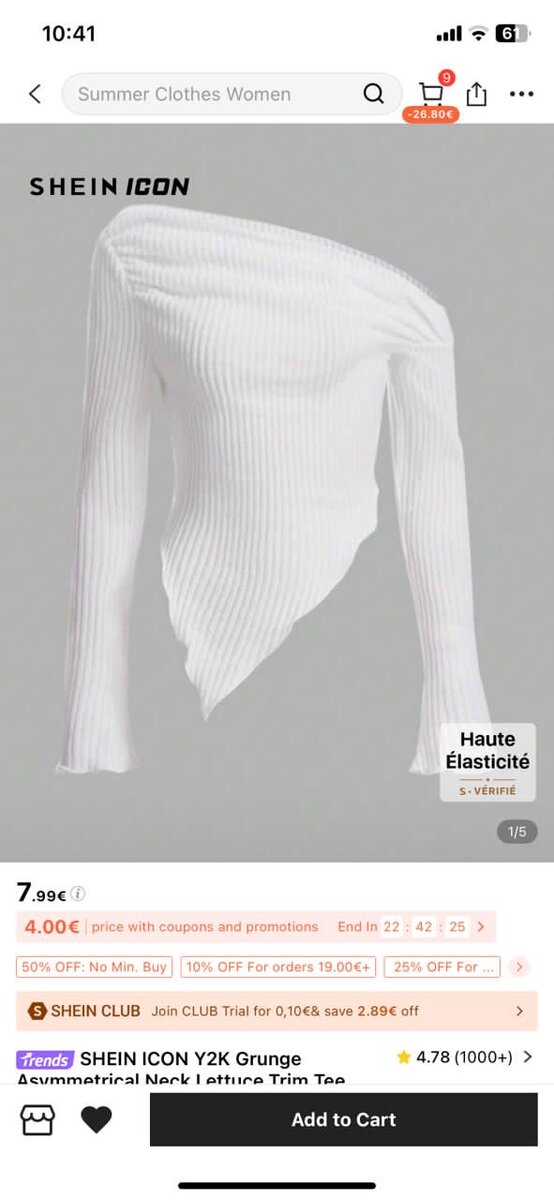 Lot de hauts tendances femme