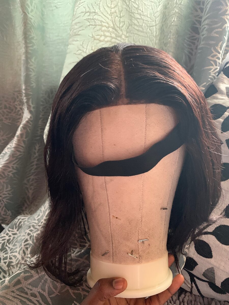 Lace front wig closure human hair