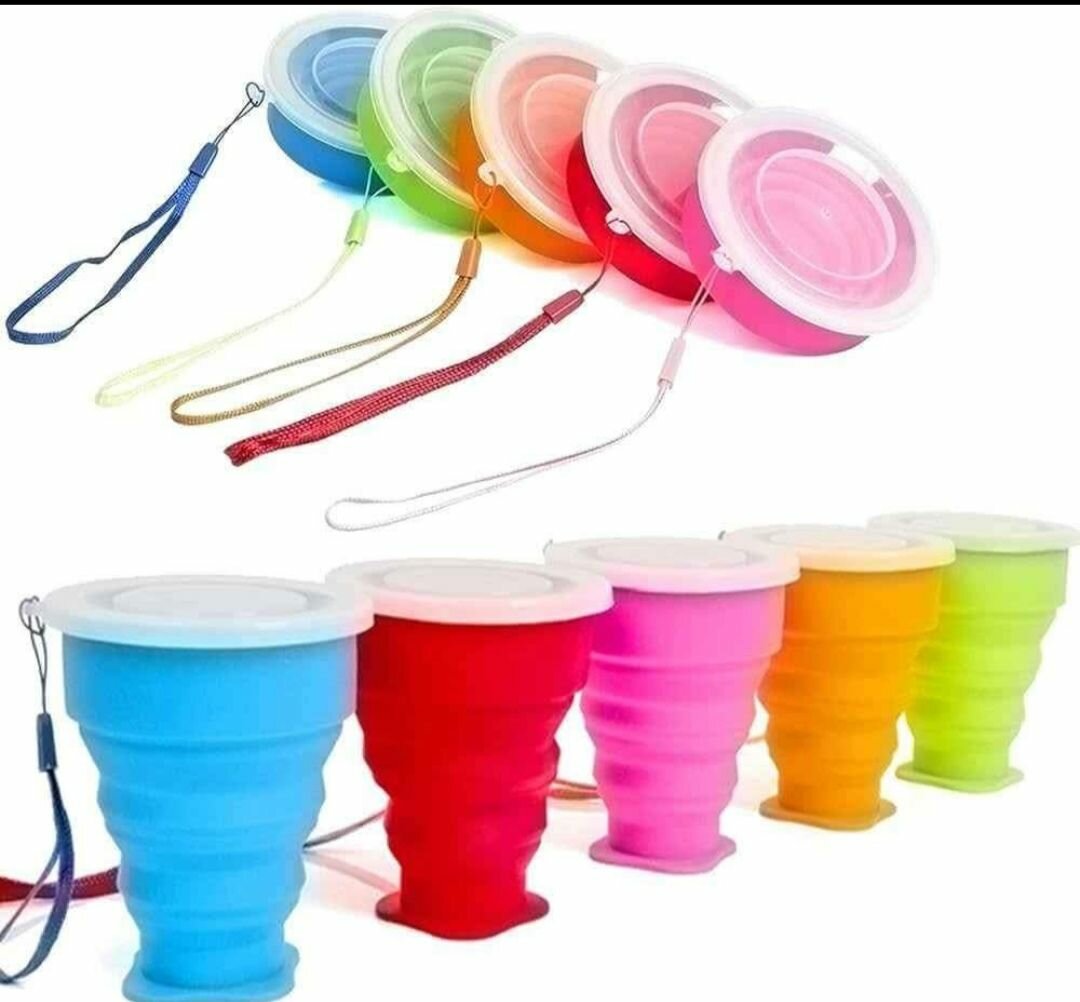 Tasses pliables en silicone