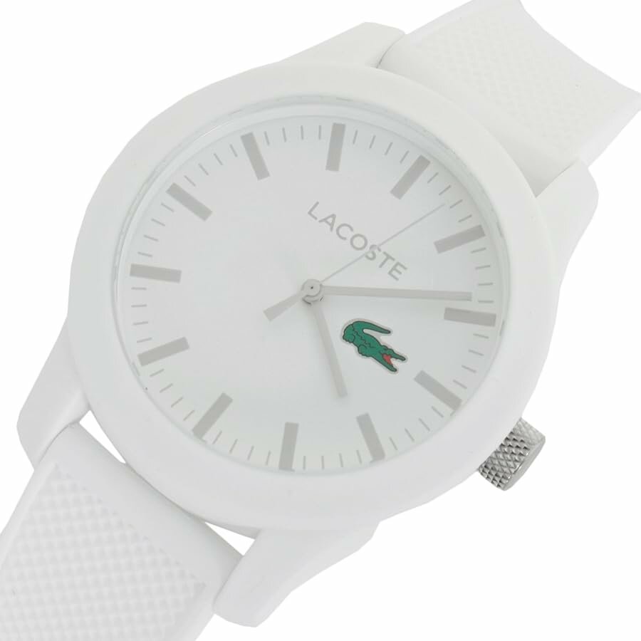 Montre blanche élégante Lacoste