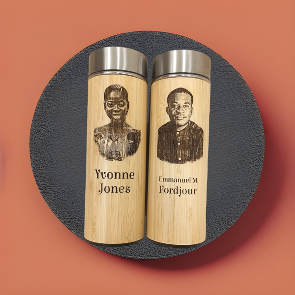 Branded Bamboo Vacuum Flask