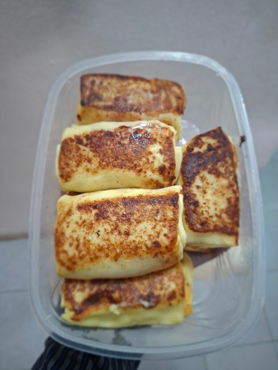 Crêpes fourrées au jambon